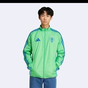 Adidas Men's Green Track Jacket